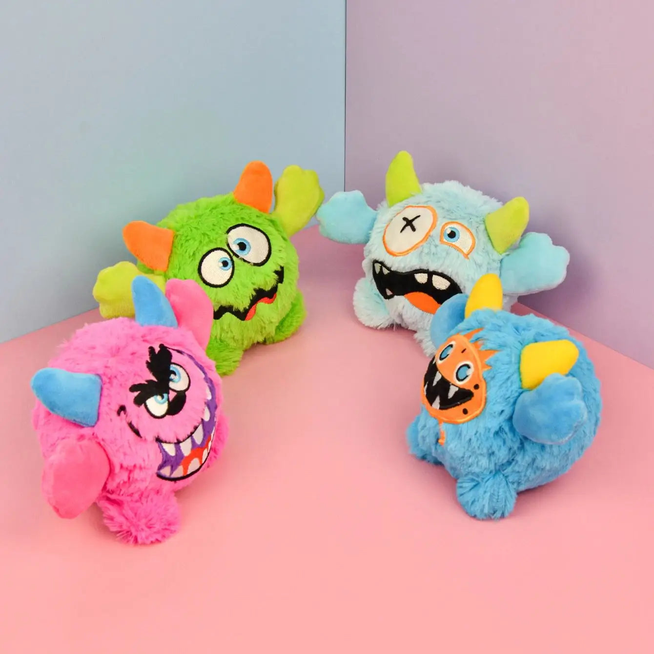 Mjuk Hundleksak i Form av ett Litet Monster med Ljudboll - Slitstark och Rolig