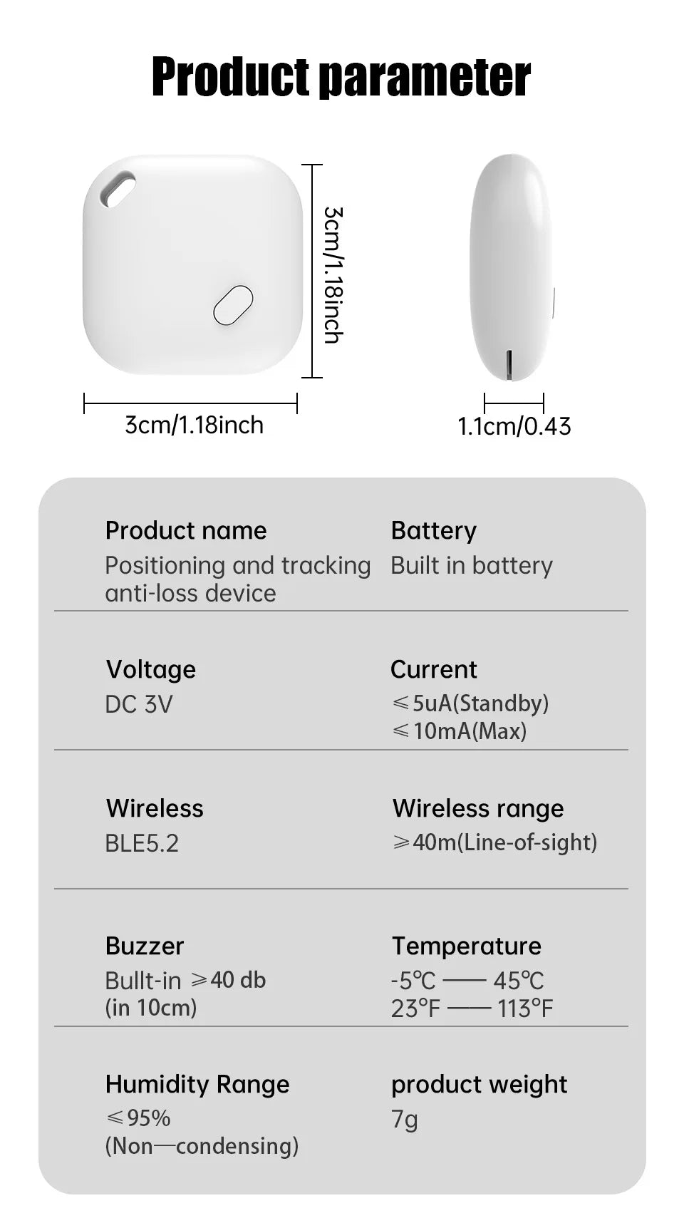 Bluetooth-GPS För Hundar Och Katter – Kompatibel Med Apple Find My