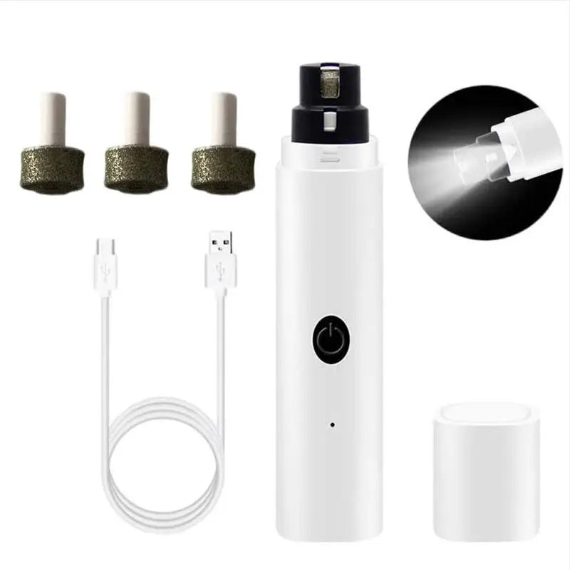 Elektrisk Kloslip med LED & USB – Tyst och Säker för Hund & Katt