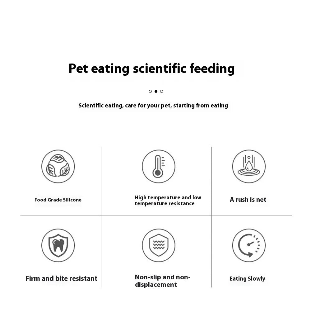 Slickmatta för Hund & Katt – Slow Feeder i Silikon mot Hetsätning & Stress