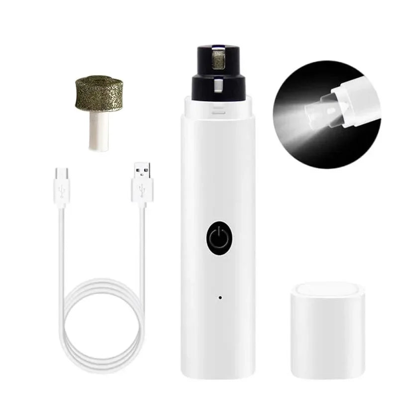 Elektrisk Kloslip med LED & USB – Tyst och Säker för Hund & Katt