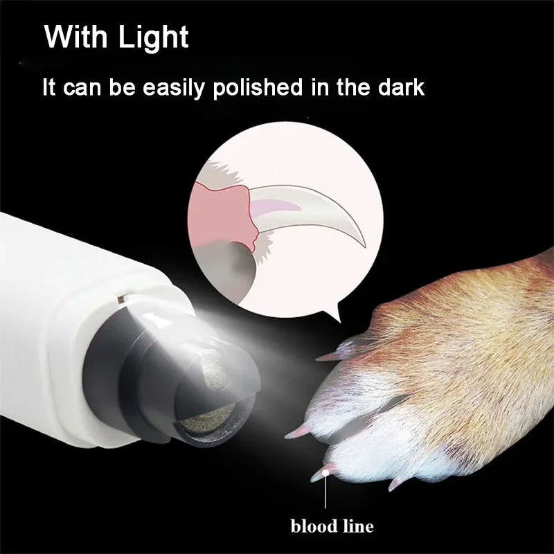 Elektrisk Kloslip med LED & USB – Tyst och Säker för Hund & Katt