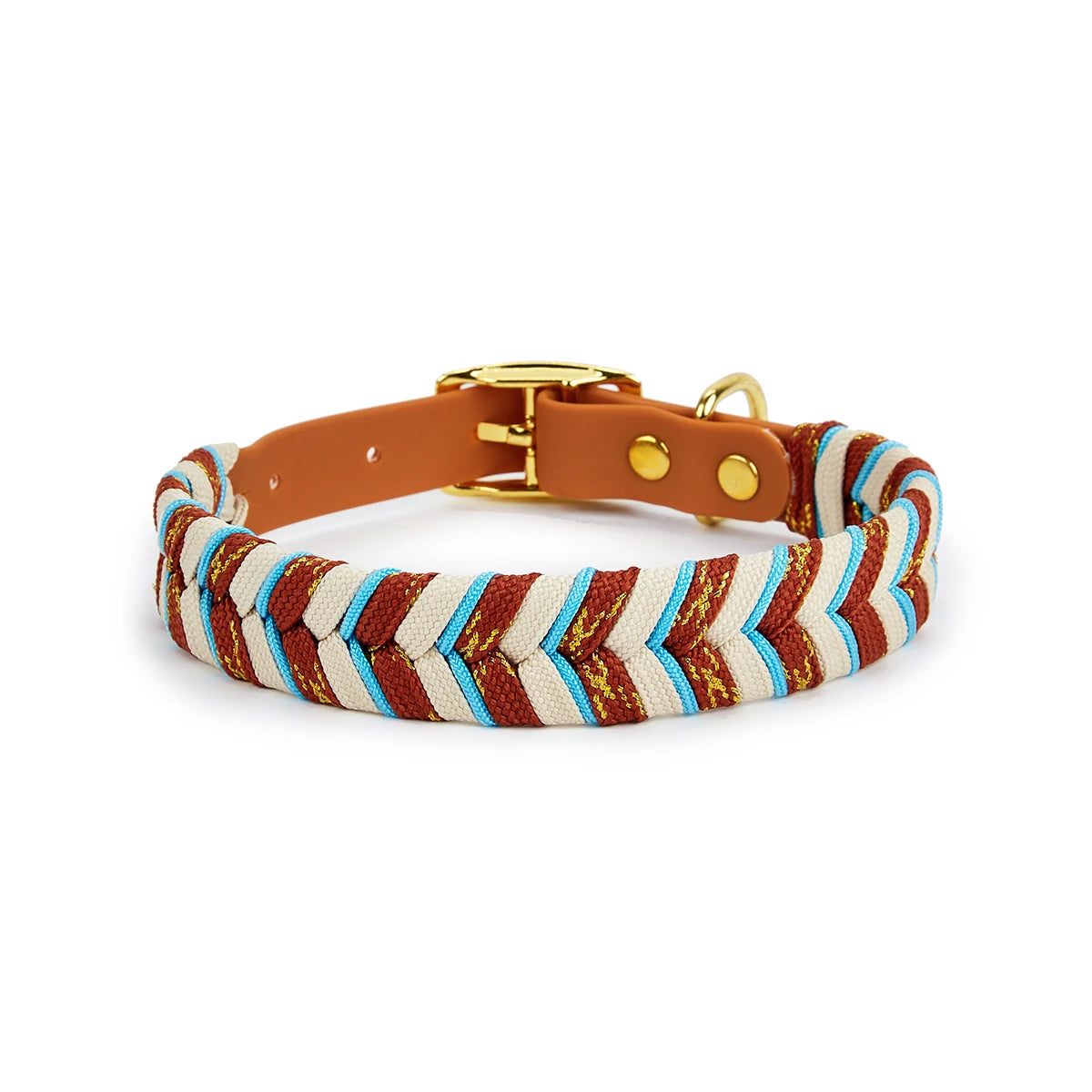 Exklusivt Handvävt Hundhalsband – Färgstark, Stilren & Justerbar Design