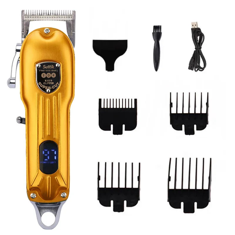 Professionell Hundtrimmer i Metall – Uppladdningsbar och Tyst med Precisionsblad