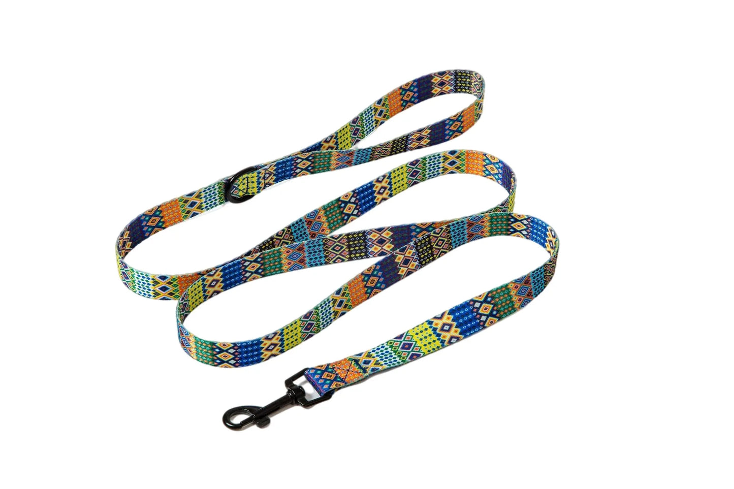 Boho Halsband med Koppel för Hundar och Katter – Justerbart och Slitstarkt Set i Trendig Design