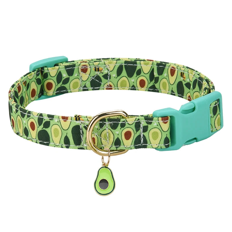 Lekfullt Halsband med Fruktmotiv – För Hundar och Katter