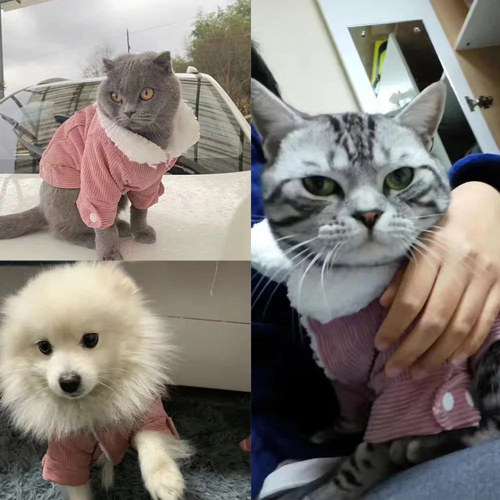 Varm Hundjacka i Fleece för Höst och Vinter – För Små & Medelstora Hundar