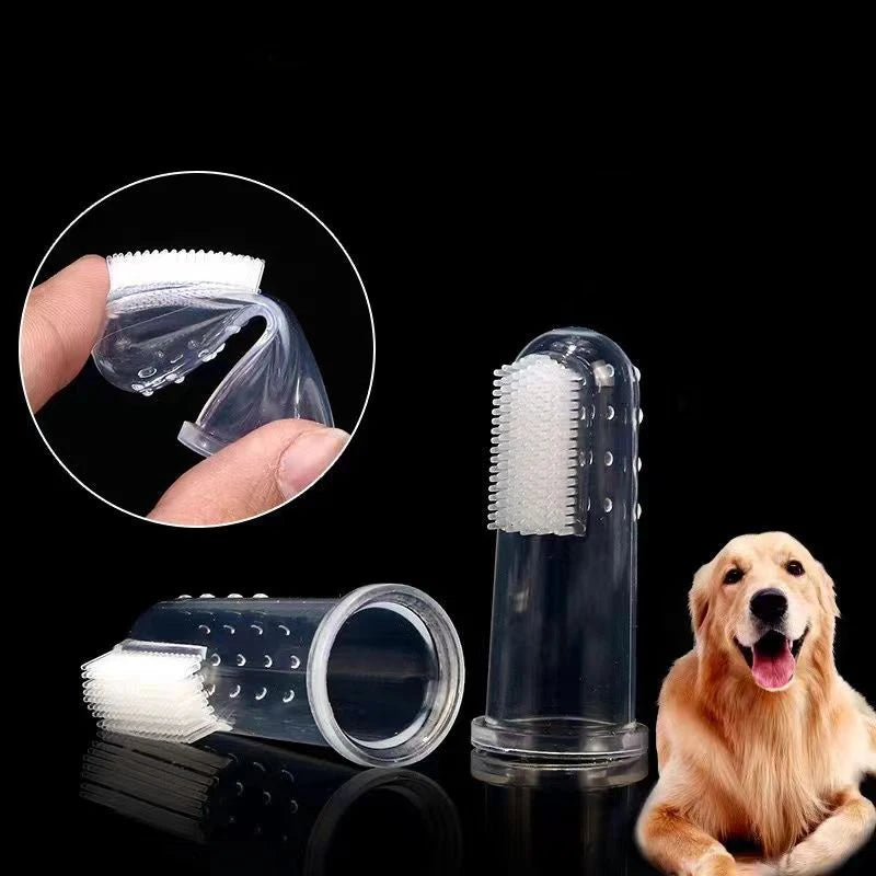 Mjuk Silikon Fingerborste för Husdjur – Skonsam & Effektiv Tandvård för Hund & Katt
