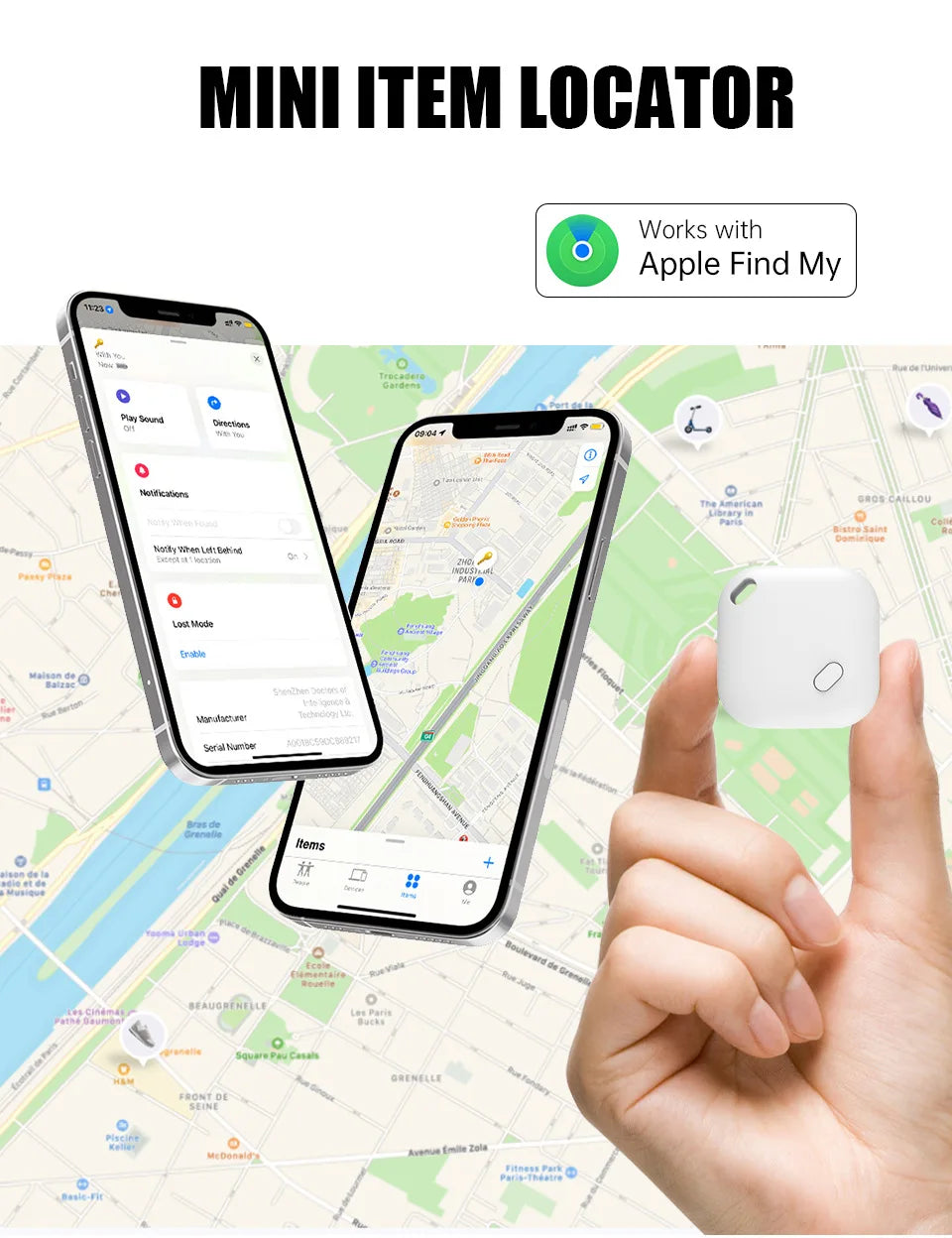 Bluetooth-GPS För Hundar Och Katter – Kompatibel Med Apple Find My