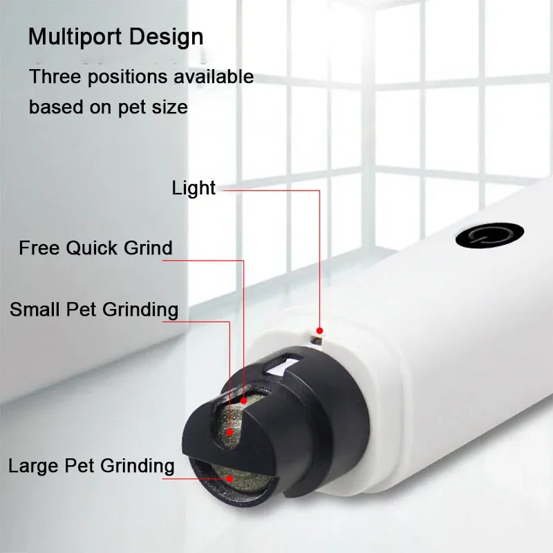 Elektrisk Kloslip med LED & USB – Tyst och Säker för Hund & Katt