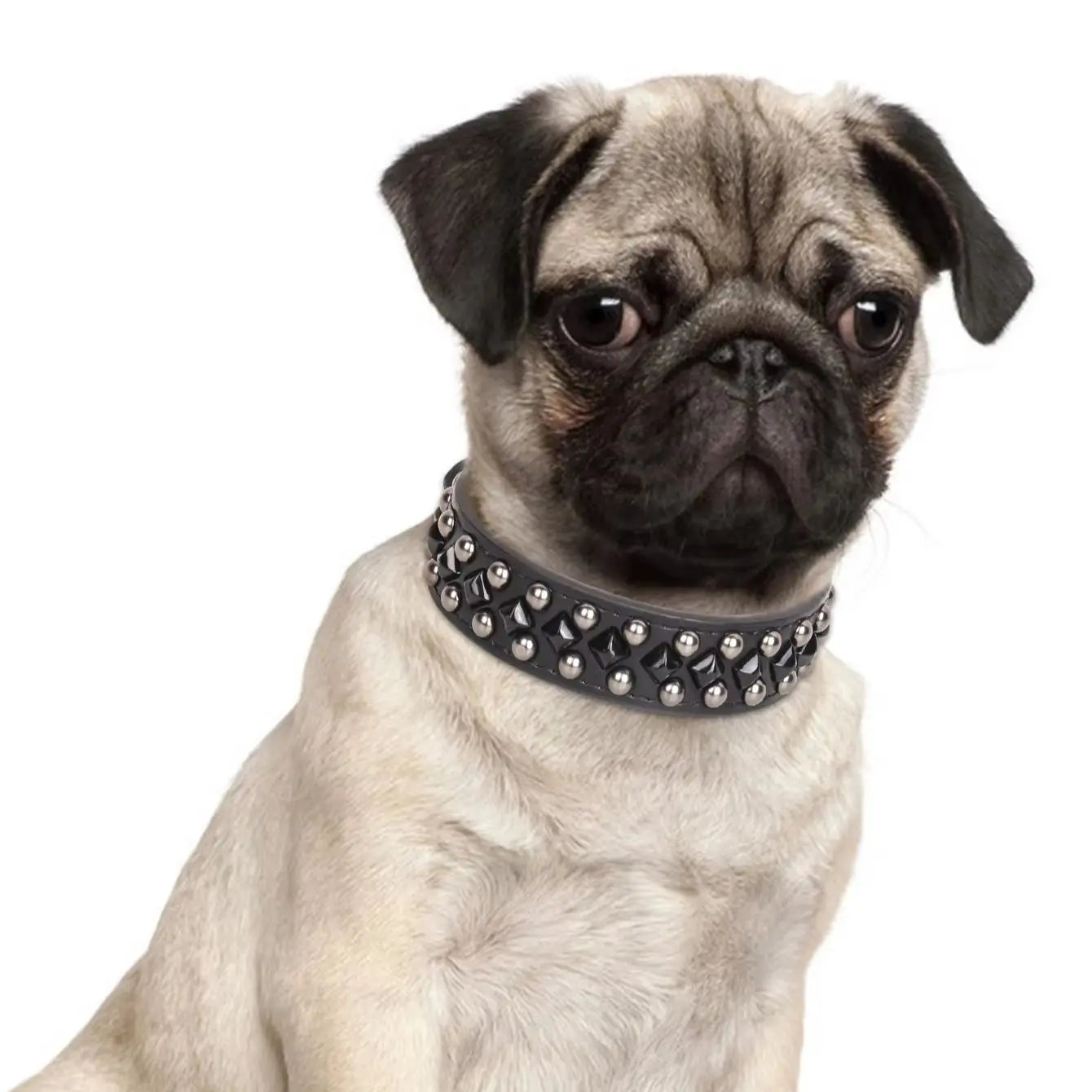 Slitstarkt Hundhalsband i PU-läder - Elegant och Tåligt Hundhalsband med Robust Design