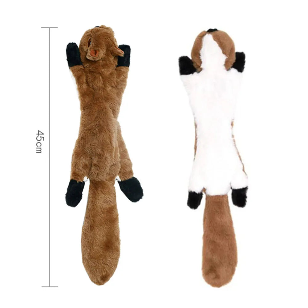 Tuggleksak Utan Fyllnad för Hund – Med Pipljud & Prassel i Slitstark Fleece