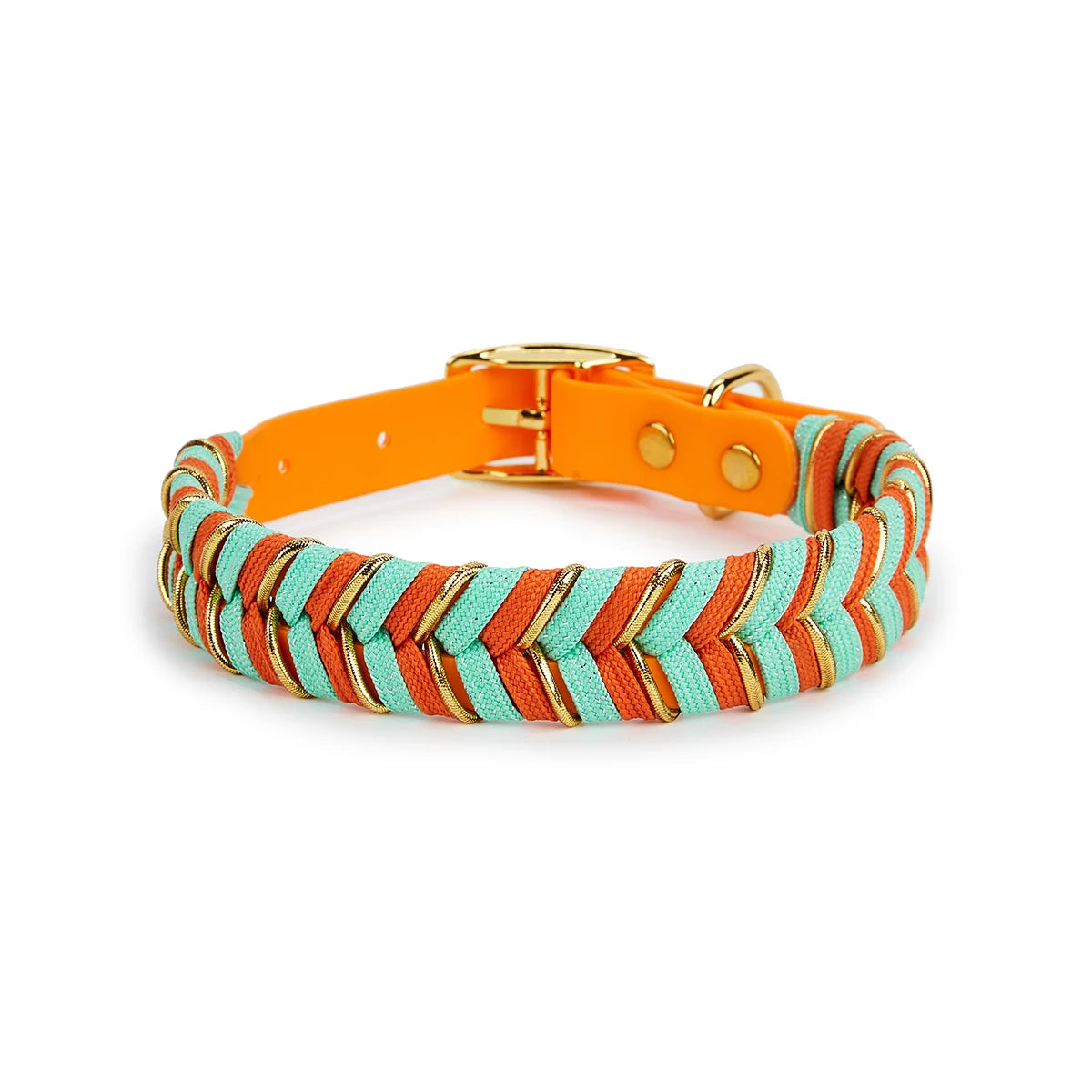 Exklusivt Handvävt Hundhalsband – Färgstark, Stilren & Justerbar Design