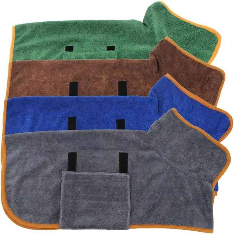 Hundbadrock av Microfiber för Små till Stora Hundar