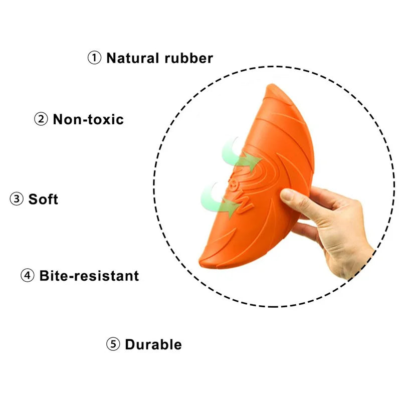 Interaktiv Hundfrisbee – Slitstark Flygande Leksak för Aktiva Hundar
