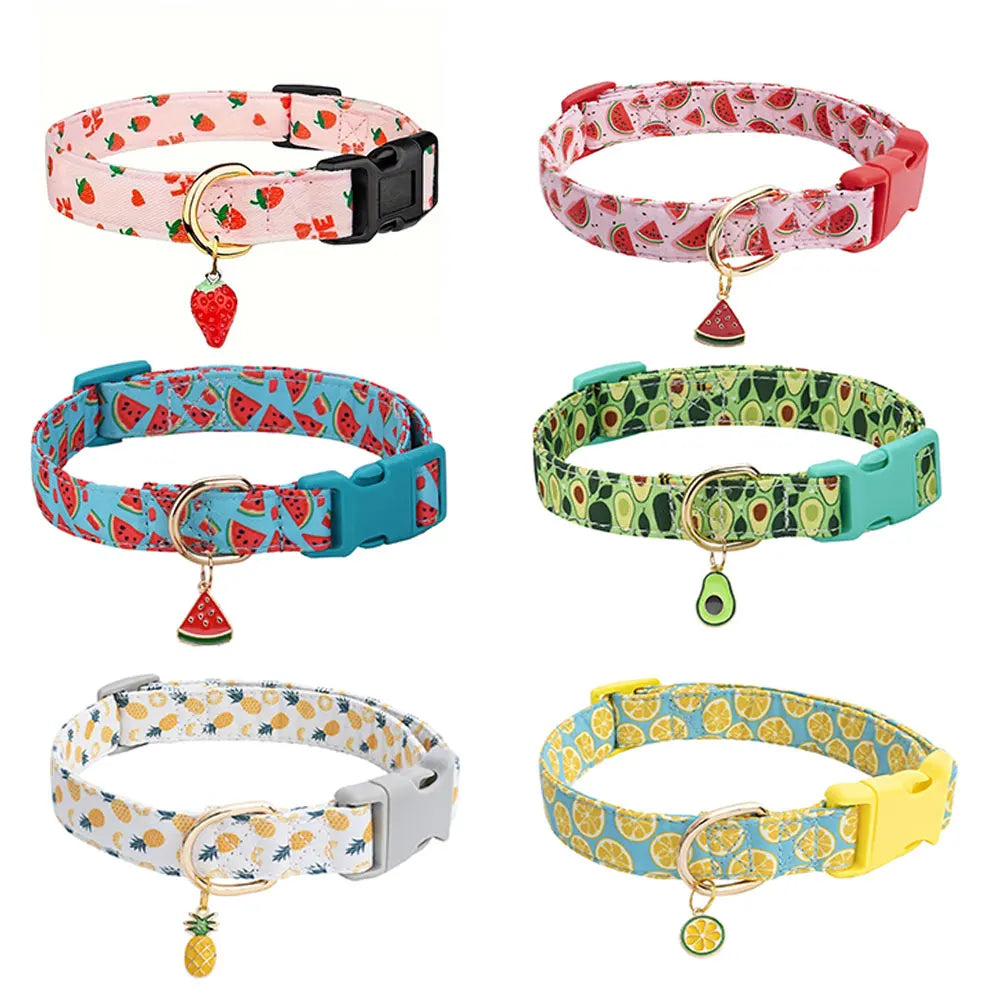 Lekfullt Halsband med Fruktmotiv – För Hundar och Katter