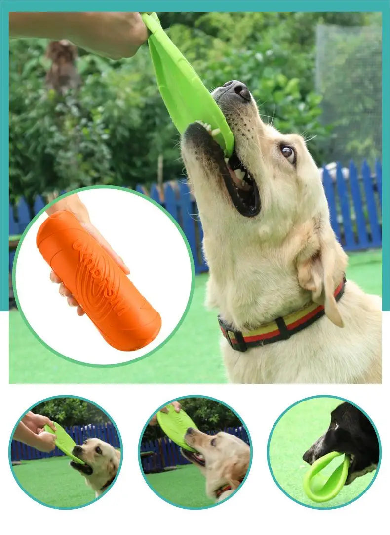Interaktiv Hundfrisbee – Slitstark Flygande Leksak för Aktiva Hundar