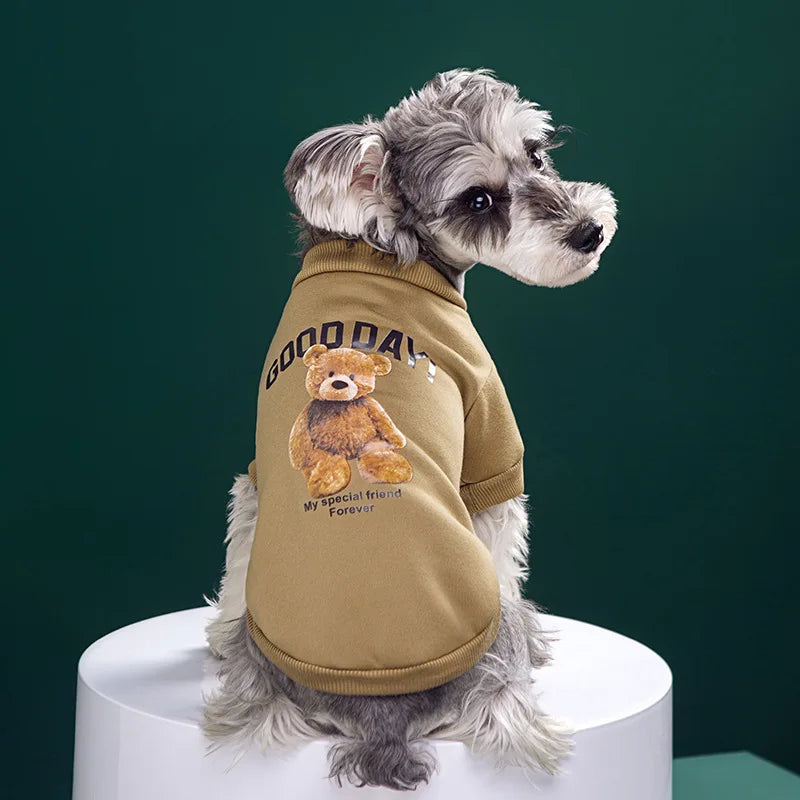 Björntröja i Fleece för Hund & Katt – Söt och Varm Pullover för Höst & Vinter