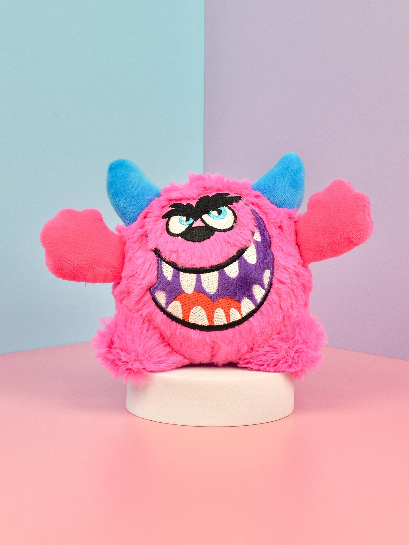 Mjuk Hundleksak i Form av ett Litet Monster med Ljudboll - Slitstark och Rolig