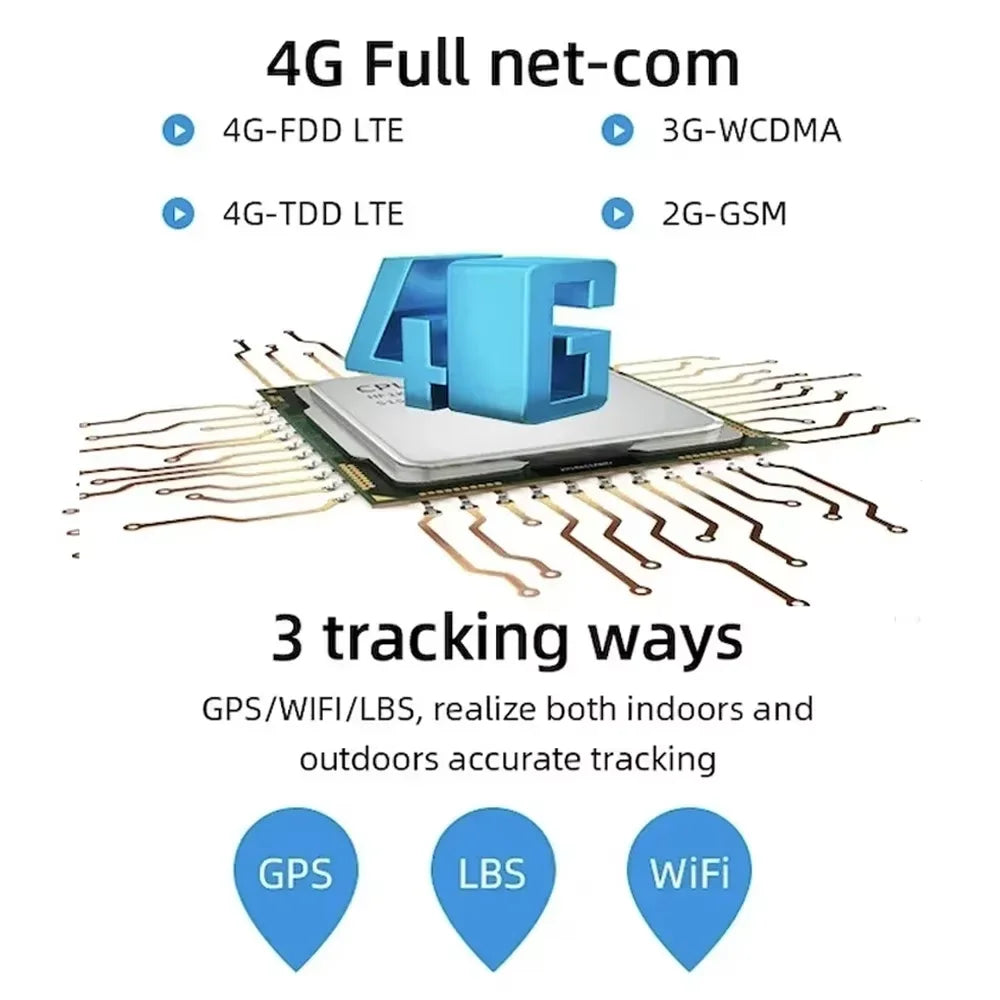 4g GPS-Spårare för Hund och Katt – Vattentät med LED-Ljus & Realtidsspårning