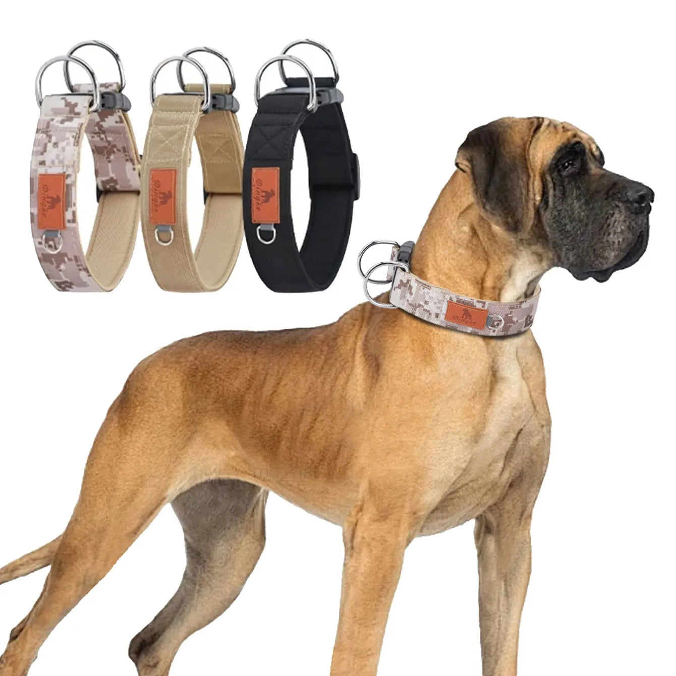 Taktiskt Hundhalsband – Extra Säkert för Medelstora till Stora Hundar