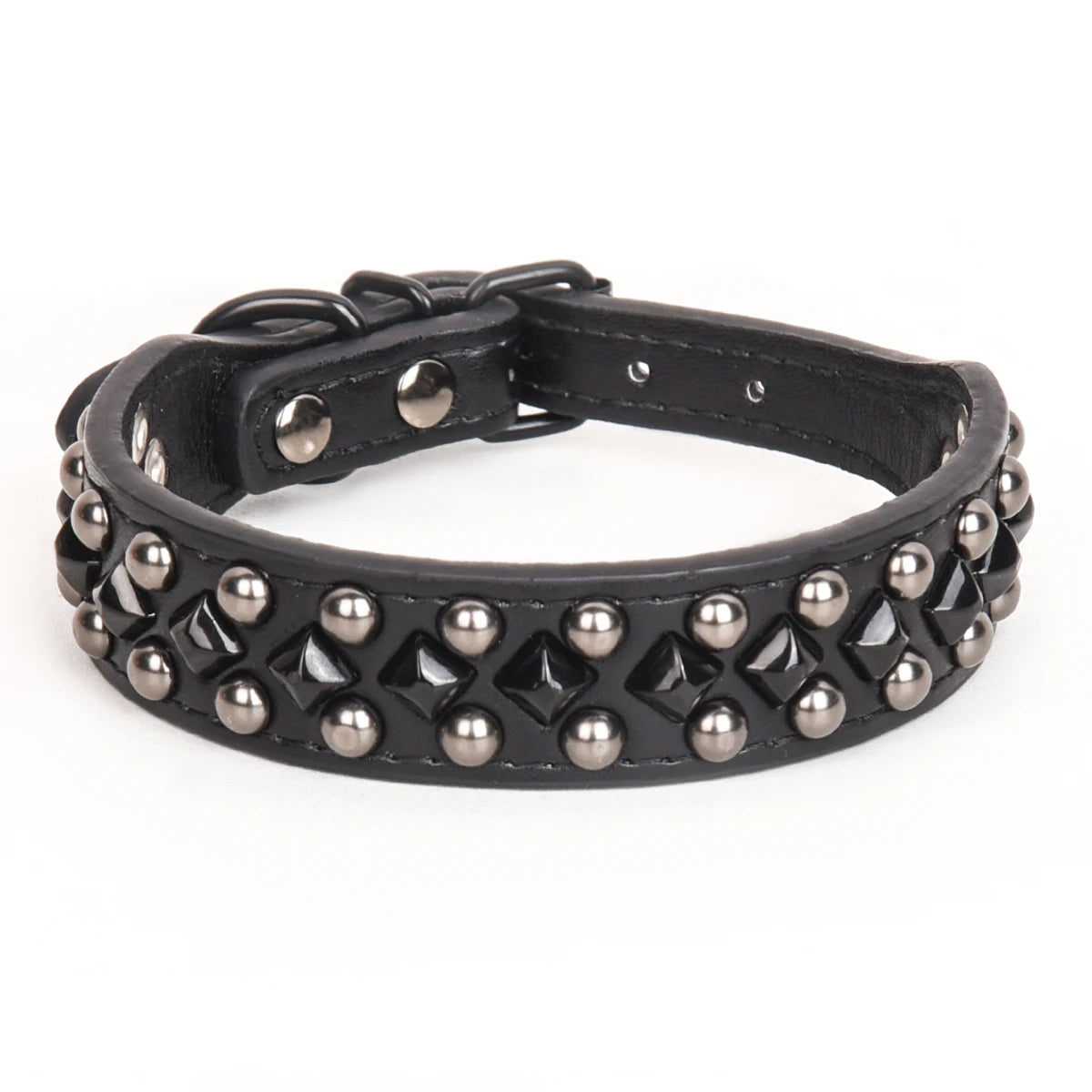 Slitstarkt Hundhalsband i PU-läder - Elegant och Tåligt Hundhalsband med Robust Design