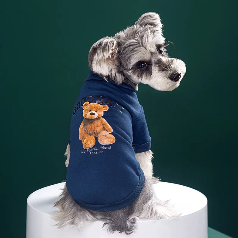 Björntröja i Fleece för Hund & Katt – Söt och Varm Pullover för Höst & Vinter