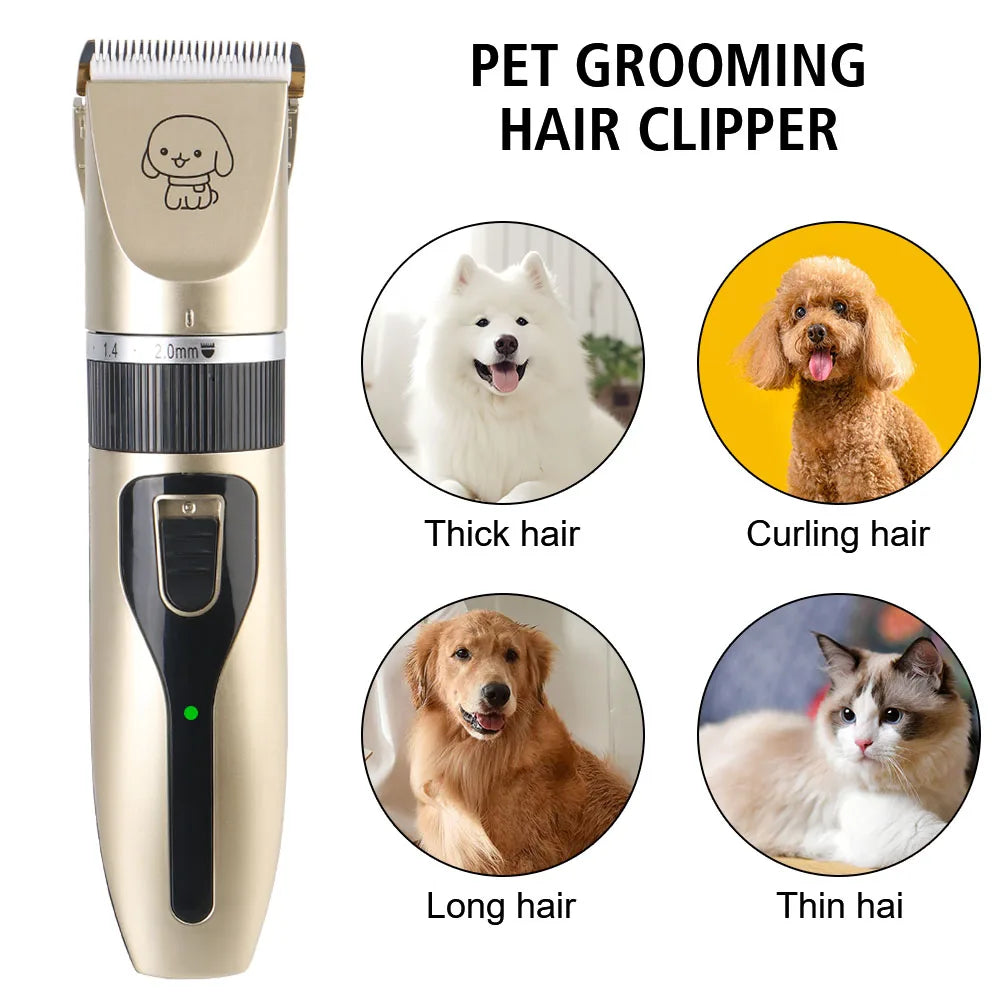 Professionell Husdjurstrimmer – Tystgående Klippmaskin för Hund och Katt