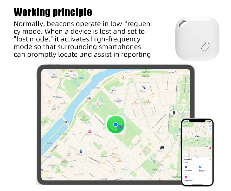 Bluetooth-GPS För Hundar Och Katter – Kompatibel Med Apple Find My