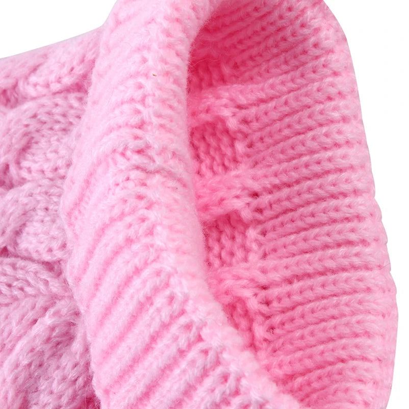 Stickad Vintertröja för Hund & Katt – Mjuk Pullover med Polokrage för Kalla Dagar