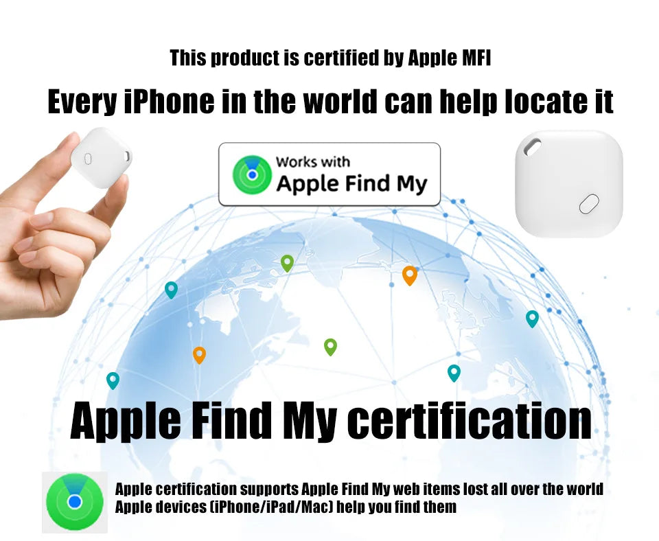 Bluetooth-GPS För Hundar Och Katter – Kompatibel Med Apple Find My