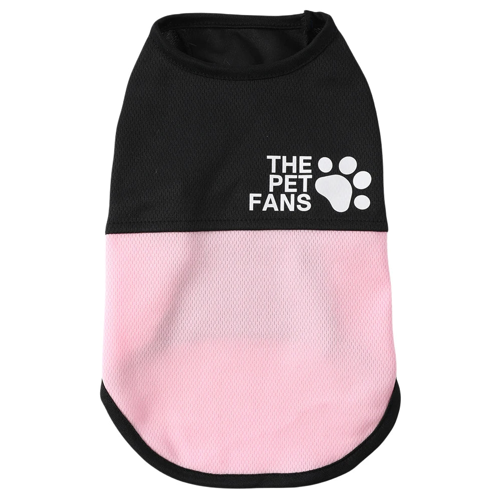 UV-Skyddande Sommartröja för Hund och Katt – Andningsbar T-shirt med Tassmönster