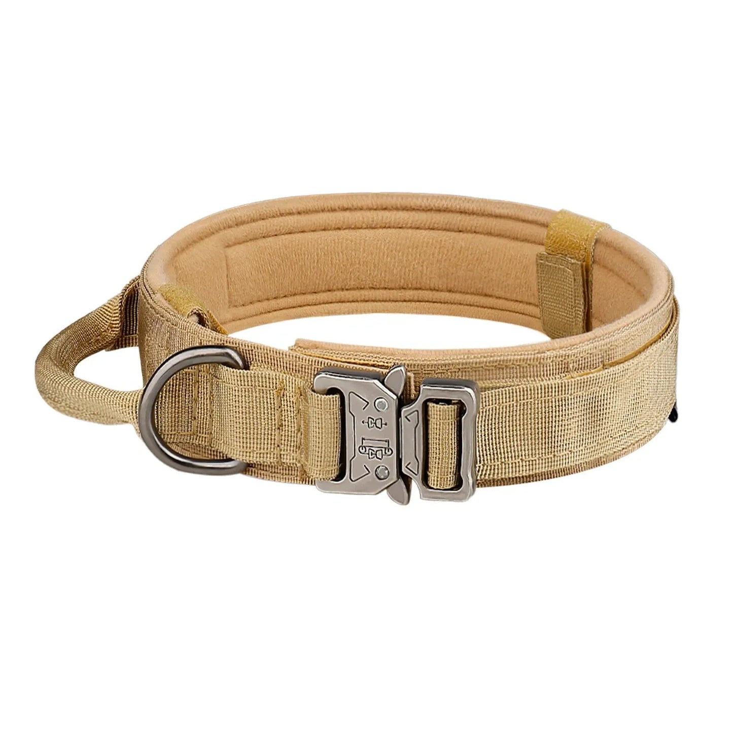 Taktiskt Hundhalsband i Slitstarkt Nylon – Justerbart med Metallspänne för Träning & Aktivitet