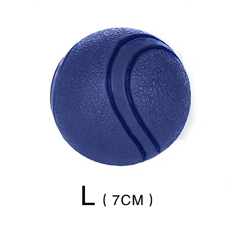 robust solid gummiboll för hundar och apport
