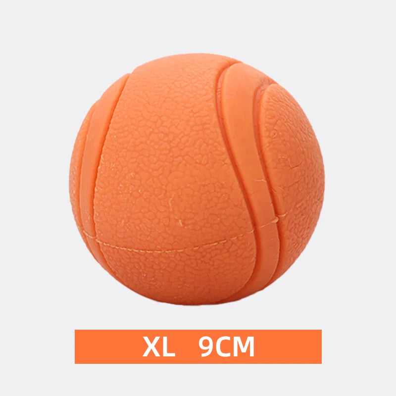 robust solid gummiboll för hundar och apport