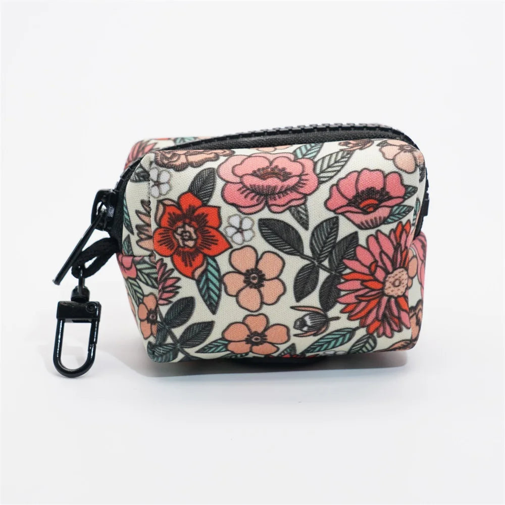 handgjord koppelväska i boho blommigt mönster