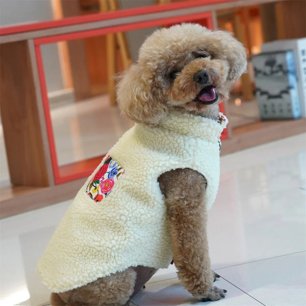 komplett handgjort hundset med sele halsband koppel bandana och blomrosett