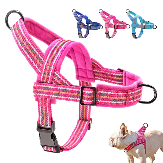 Slitstark Vadderad Hundsele med Handtag och Reflekterande Detaljer