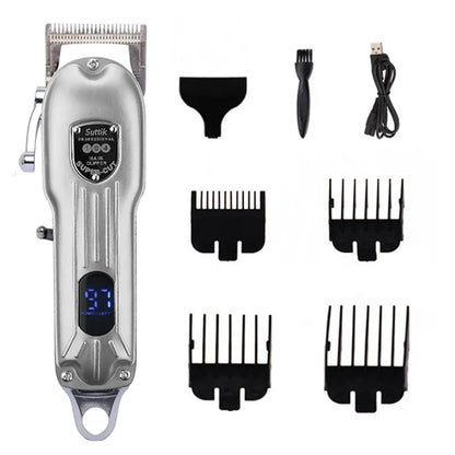 Professionell Hundtrimmer i Metall – Uppladdningsbar och Tyst med Precisionsblad