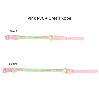 Populärt Justerbart Halsbands- och Koppelset i Reflekterande Nylon – Hundpromenad i Somrig Design