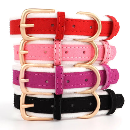 Glittrigt Halsband med Strass och Rosett för Små Hundar och Katter