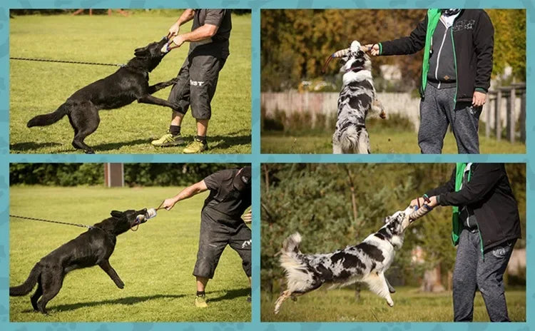 Tuggbit i Grov Jute för Hundträning – Slitstark & Tandvårdande för Schäfer & Aktiva Hundar