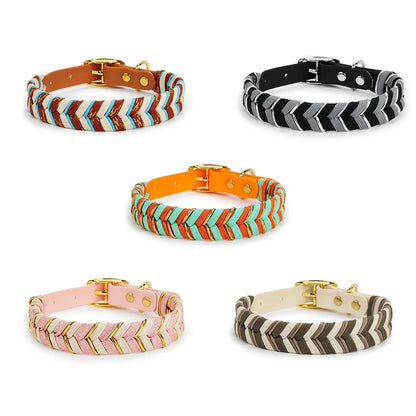 Exklusivt Handvävt Hundhalsband – Färgstark, Stilren & Justerbar Design