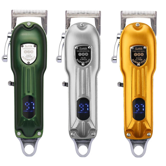 Professionell Hundtrimmer i Metall – Uppladdningsbar och Tyst med Precisionsblad