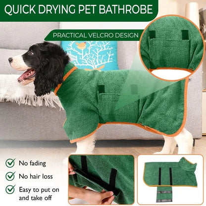 Hundbadrock av Microfiber för Små till Stora Hundar