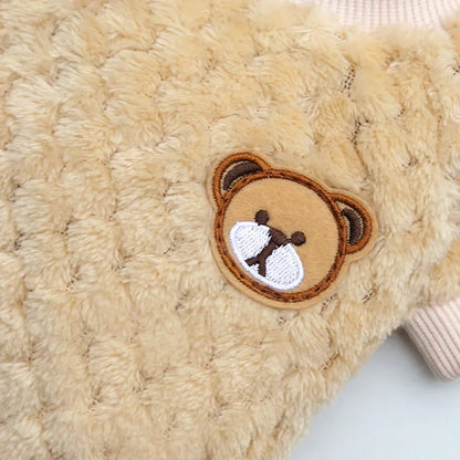 Mjuk Vintertröja i Korallfleece – Varm Pullover för Små Hundar och Katte