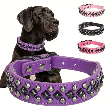 Slitstarkt Hundhalsband i PU-läder - Elegant och Tåligt Hundhalsband med Robust Design