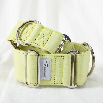 Justerbart Martingale Hundhalsband – Brett, Vadderat & Mönstrat i Bomull