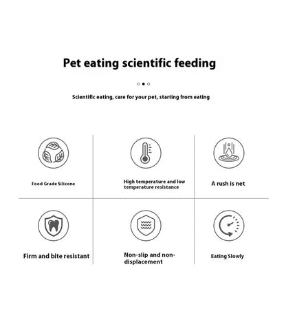 Slickmatta för Hund & Katt – Slow Feeder i Silikon mot Hetsätning & Stress