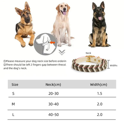 Exklusivt Handvävt Hundhalsband – Färgstark, Stilren & Justerbar Design
